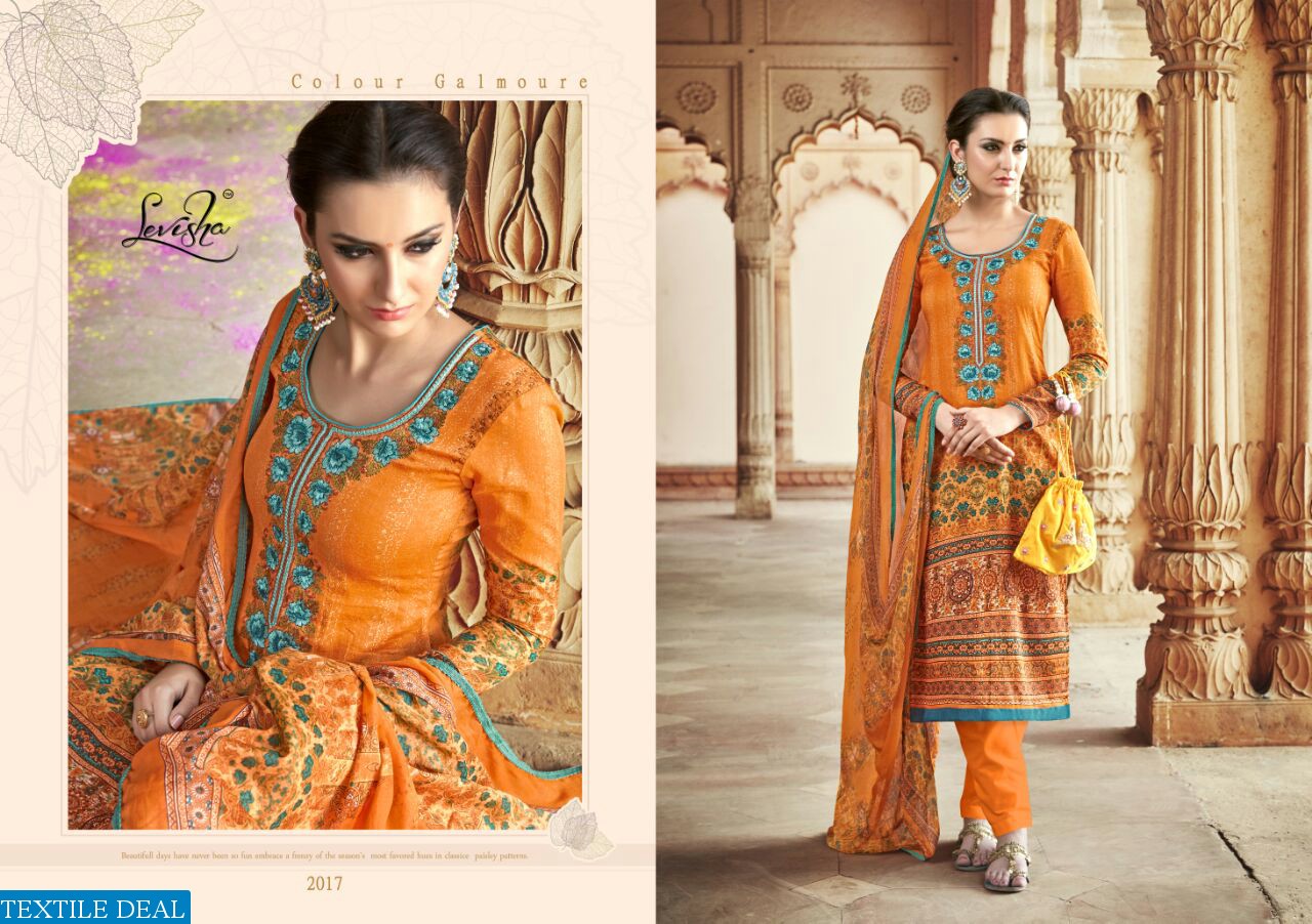 Levisha ishika vol-2 Wholesale Satin cotton Dress material